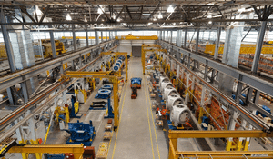 factory with machine equipment